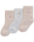 ფოტო #1 პროდუქტის Baby Girls 3-Pk. Cable-Knit Socks