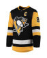 Фото #3 товара Men's Sidney Crosby Black Pittsburgh Penguins Home Captain Patch Authentic Pro Player Jersey