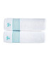 Фото #1 товара Rope Stripe Border 2 Piece Turkish Cotton Bath Sheet Set