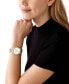 ფოტო #4 პროდუქტის Women's Lennox Three-Hand Two-Tone Stainless Steel Watch 37mm