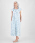 Women's Cotton Smocked-Neck Nightgown, Created for Macy's