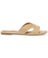 ფოტო #6 პროდუქტის Women's Geeya Raffia Criss Cross Strap Flat Slide Sandals