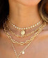 Golden Rays Necklace Set in 18K Gold Plating, 2 Piece