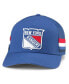 ფოტო #1 პროდუქტის Men's Blue New York Rangers HotFoot Stripes Trucker Adjustable Hat