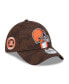 Фото #2 товара Men's Brown Cleveland Browns 2024 Sideline 39THIRTY Flex Hat