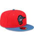 Фото #4 товара Men's Coral Fayetteville Woodpeckers Copa De La Diversion 59FIFTY Fitted Hat