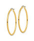 ფოტო #2 პროდუქტის Stainless Steel Polished Yellow plated Hoop Earrings