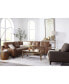 Фото #14 товара CLOSEOUT! Harli 3-Pc. Leather Sectional, Created for Macy's