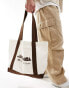 New Balance Place Like Home tote bag in canvas and brown