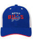 Фото #3 товара Big Boys Royal, White Buffalo Bills Core Lockup Snapback Hat