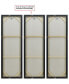 Iced Textured Metallic Hand Painted Wall Art Set by Martin Edwards, 60" x 20" x 1.5"