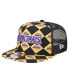 Men's Black Los Angeles Lakers Seeing Diamonds A-Frame Trucker 9FIFTY Snapback Hat Черный, OS - фото #1