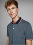 Men´s polo T-shirt JEPAULOS POLO SS NOOS Denim Blue SLIM FIT