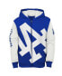 ფოტო #2 პროდუქტის Big Boys Royal, White Los Angeles Dodgers Postcard Full-Zip Hoodie Jacket