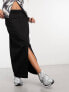 Cotton On utility maxi skirt in black