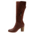 Фото #4 товара Softwalk Knox S1951-204 Womens Brown Narrow Leather Zipper Knee High Boots 11
