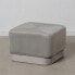 Пуфф синтетической ткани серого дерева 60 x 60 x 40 см BB Home Pouffe Synthetic Fabric Grey Wood 60 x 60 x 40 см - фото #2