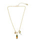 Фото #1 товара Betsey Johnson faux Stone Champs Charm Pendant Necklace