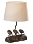Фото #1 товара Настольная офисная лампа GILDE Лампа Вуди со светящимися птицами