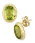 Фото #3 товара Gemstone Twist Gallery Stud Earring Set in 14k Gold