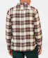 ფოტო #2 პროდუქტის Men's Brushed Plaid Shirt