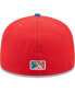 Фото #5 товара Men's Red, Blue Xolos de Gwinnett Copa De La Diversion 59FIFTY Fitted Hat