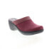 Softwalk Murietta S6015-648 Womens Burgundy Narrow Clog Sandals Shoes