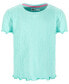 ფოტო #4 პროდუქტის Big Girls Solid-Color Textured T-Shirt, Created for Macy's