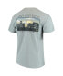 Фото #2 товара Men's Gray Army Black Knights Team Comfort Colors Campus Scenery T-shirt