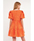 ფოტო #4 პროდუქტის Women's Tweed Babydoll Dress