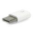 Фото #4 товара Адаптер USB micro-B - USB-C оригинальный для Raspberry Pi 4 - белый.