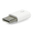 USB micro-B - USB-C - original adapter for Raspberry Pi 4- white