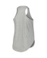 ფოტო #2 პროდუქტის Women's Heather Gray Notre Dame Fighting Irish Arch Logo Racerback Scoop Neck Tank Top