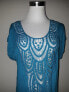 Фото #5 товара Blue Island Women's Crochet Swimsuit Cover Tunic Top Blue S