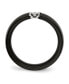 ფოტო #4 პროდუქტის Stainless Steel Polished Laser Cut Black Ceramic CZ Ring