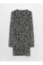 Фото #19 товара Платье LC WAIKIKI Цветочное V-образное длинное с длинным рукавом A-силуэт