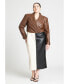 Фото #3 товара Plus Size Cropped Faux Leather Jacket