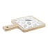 Фото #3 товара поднос для закусок DKD Home Decor Белый/Черный Бамбук Керамика Листья Cottage 18 x 12 x 1 cm