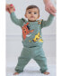 Фото #7 товара Toddler Boys Lion King Mickey Mouse Winnie the Pooh Toy Story Fleece Sweatshirt and Pants Outfit Set Newborn to