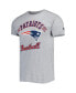 ფოტო #3 პროდუქტის Men's Heathered Gray Distressed New England Patriots Prime Time T-shirt