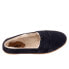 Фото #8 товара Trotters Ruby Plush T2271-405 Womens Blue Wide Suede Loafer Flats Shoes 8.5