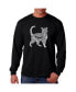 ფოტო #1 პროდუქტის Men's Word Art Long Sleeve T-Shirt - Cat