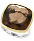 ფოტო #1 პროდუქტის EFFY® Smoky Quartz (20-1/5 ct. t.w.) Ring in Sterling Silver & 18k Gold