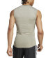 Men's Fitted Crewneck Tech-Fit Sleeveless Compression T-Shirt