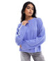 Фото #1 товара ASOS DESIGN boxy crew neck jumper in blue