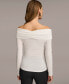 Фото #2 товара Women's Off-The-Shoulder Long-Sleeve Top