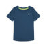 Фото #1 товара Puma Run Cloudspun Crew Neck Short Sleeve Athletic T-Shirt Womens Blue Casual To