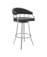 Palmdale Swivel Modern Faux Leather Bar and Counter Stool