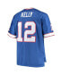 Фото #2 товара Men's Jim Kelly Royal Buffalo Bills Big and Tall 1990 Retired Player Replica Jersey