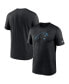 Фото #1 товара Men's Black Carolina Panthers Legend Logo Performance T-shirt